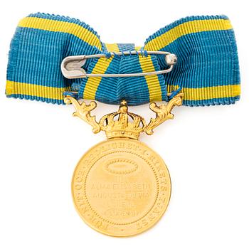 Medalj, Sverige, guld 18 K, "För nit & Redlighet" 1947.