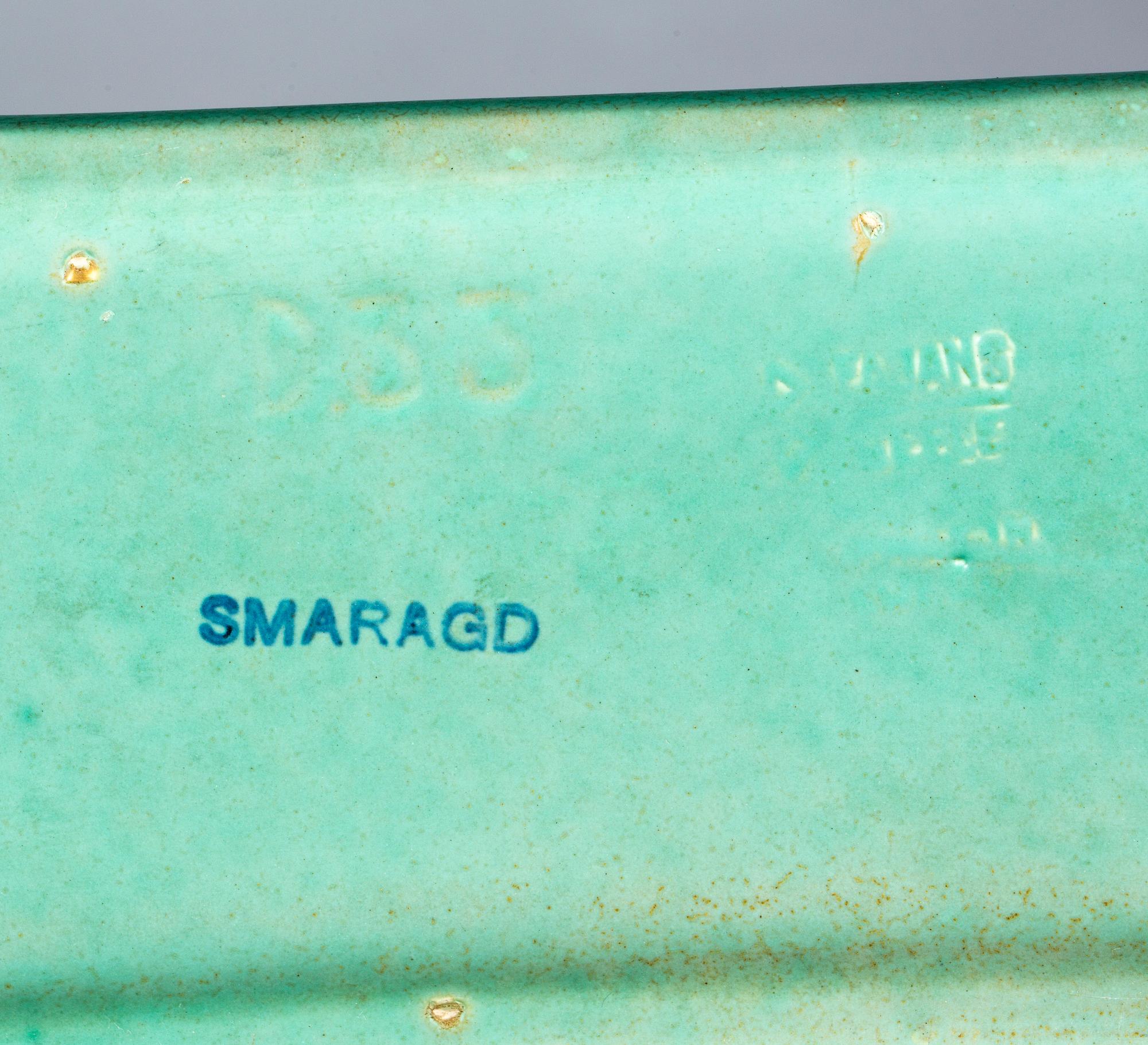 VASER, 2 st samt VÄGGVAS, Ewald Dahlskog, lergods, Bo Fajans. 1930/40-tal.