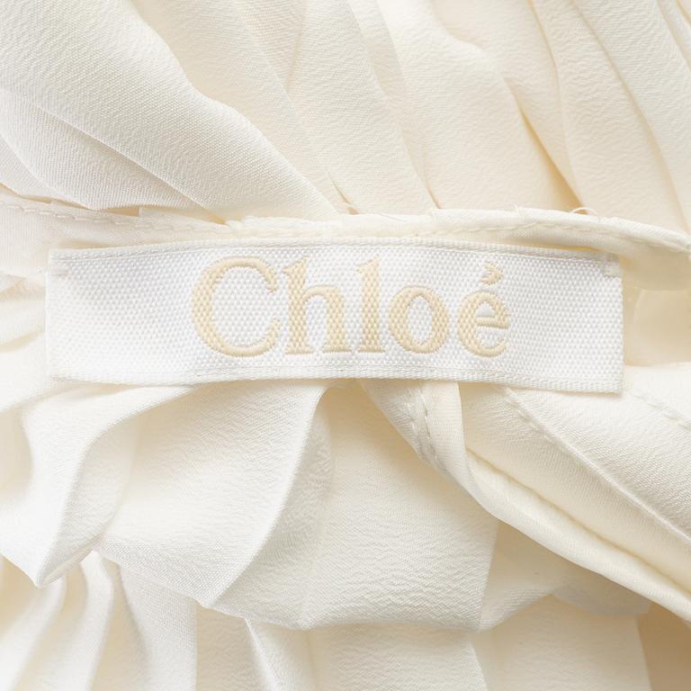 Chloé, a pleated top, size 36.