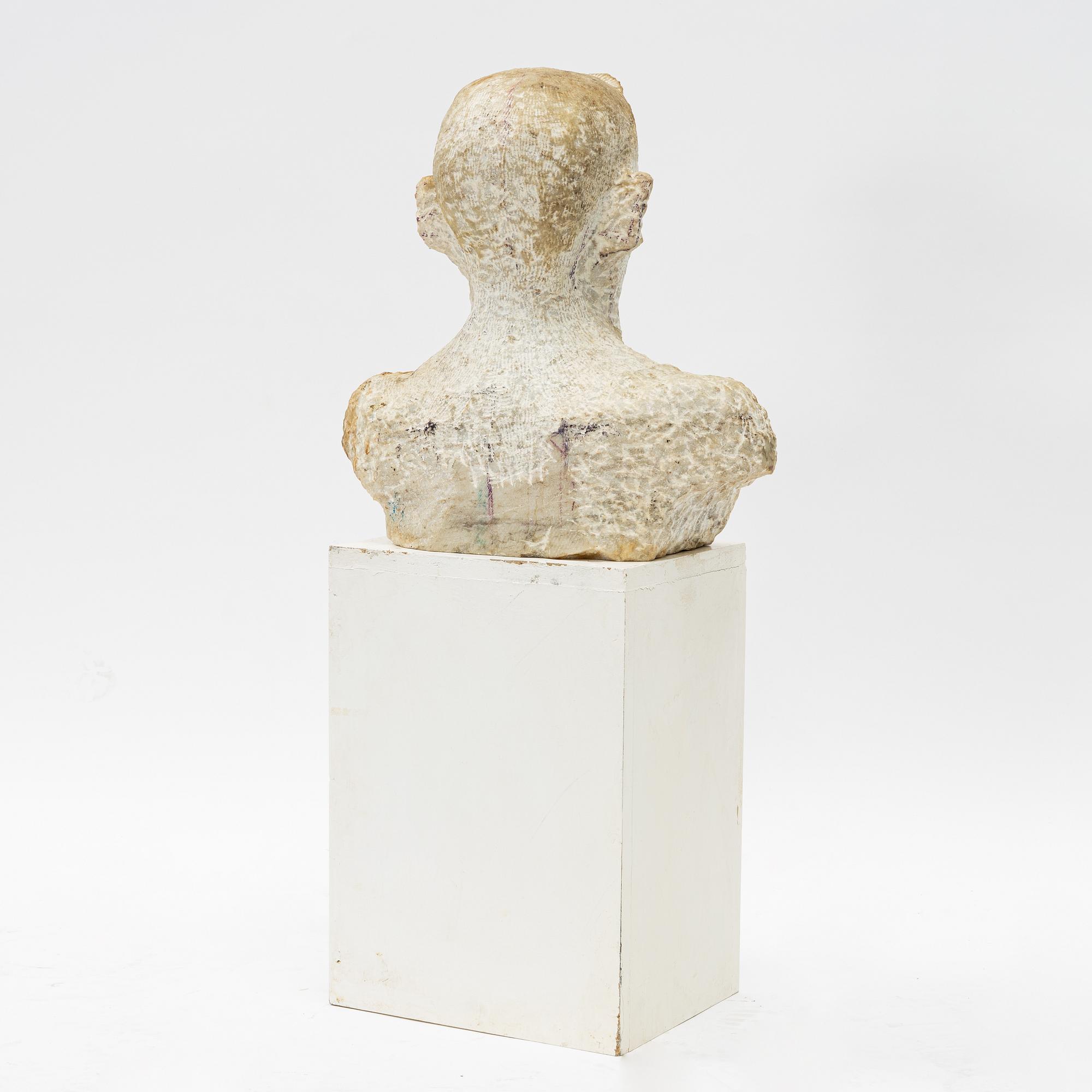 A stone sculpture, 20th century.