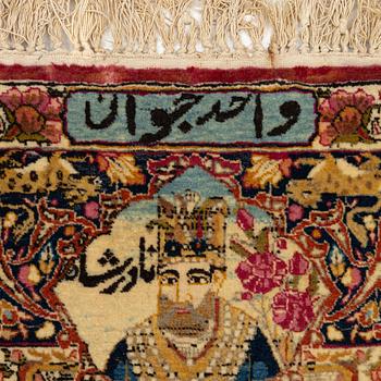 An antique Tabriz rug, Northwest Persia, c. 267 x 162 cm.