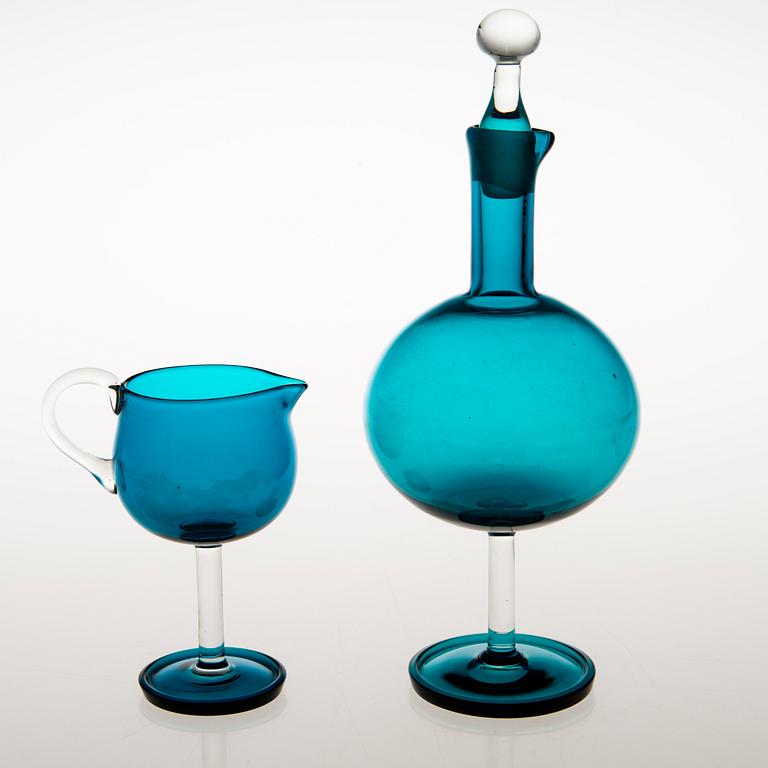 NANNY STILL, Nine 1960s 'Harlekiini' glass objects for Riihimäen Lasi, Finland 1958-1968.