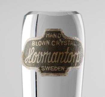 BÅLSKÅL SAMT SLEV, glas, Hovmantorp, 1900-talets andra hälft.