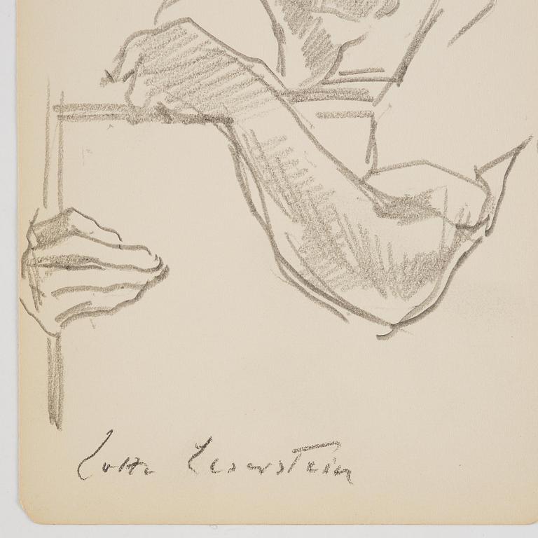 Lotte Laserstein, Gottfried Meyer (elev til Lotte) i profil.