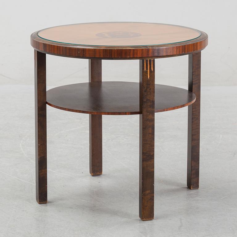 A Swedish Grace inlaid coffee table, 1930's.