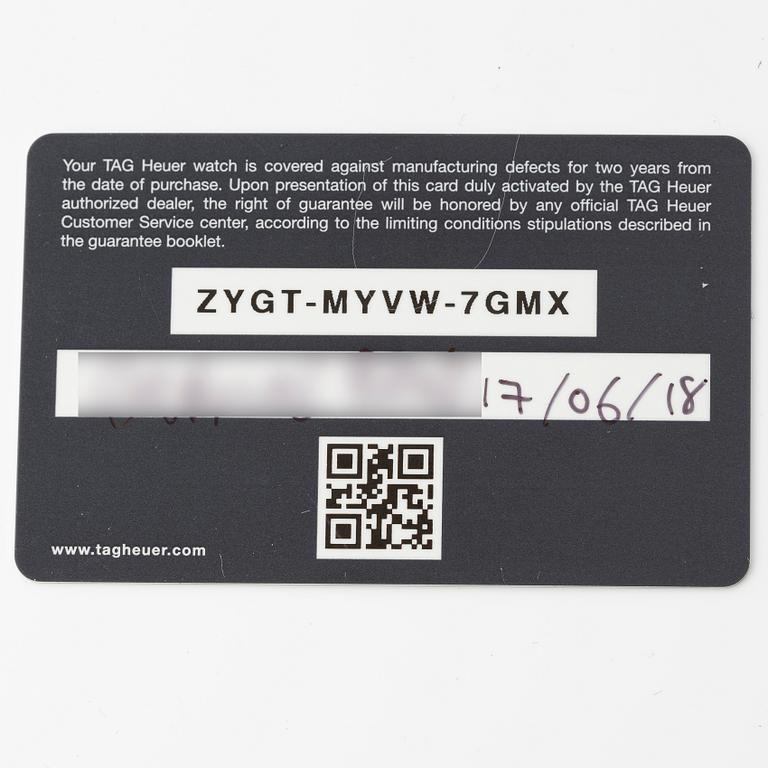 TAG Heuer, Carrera, Calibre 5 Automatic, wristwatch, 41 mm.