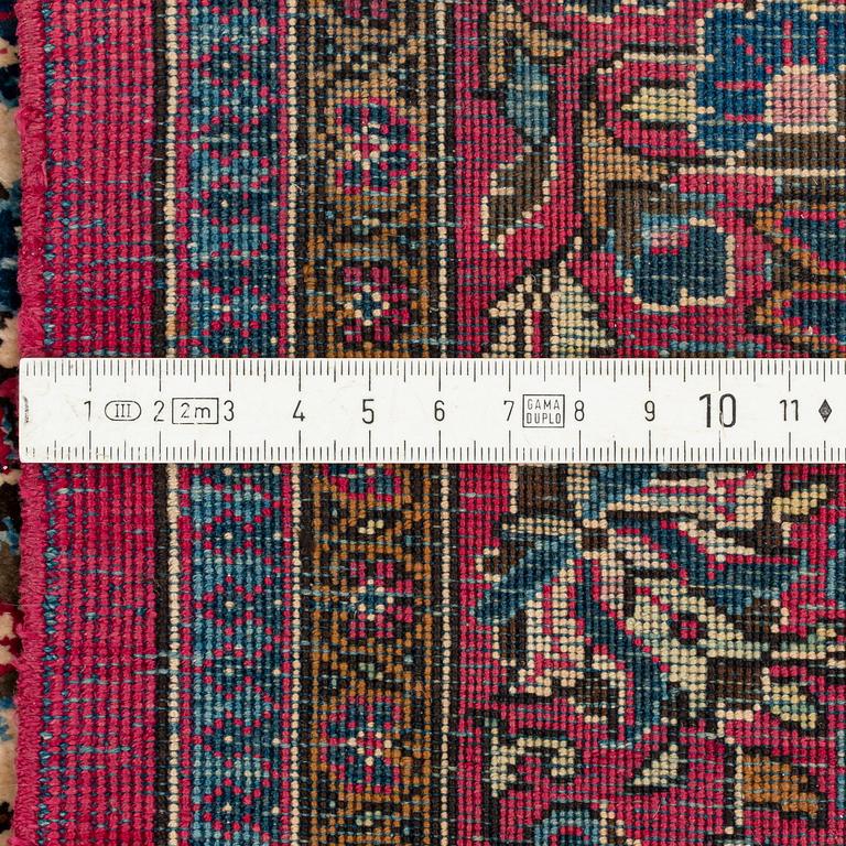 Matta, antik silke Keshan, ca 200 x 124 cm.