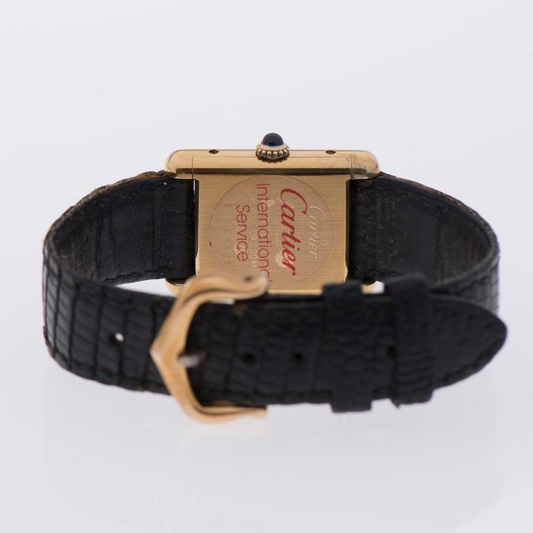 A CARTIER WRISTWATCH.