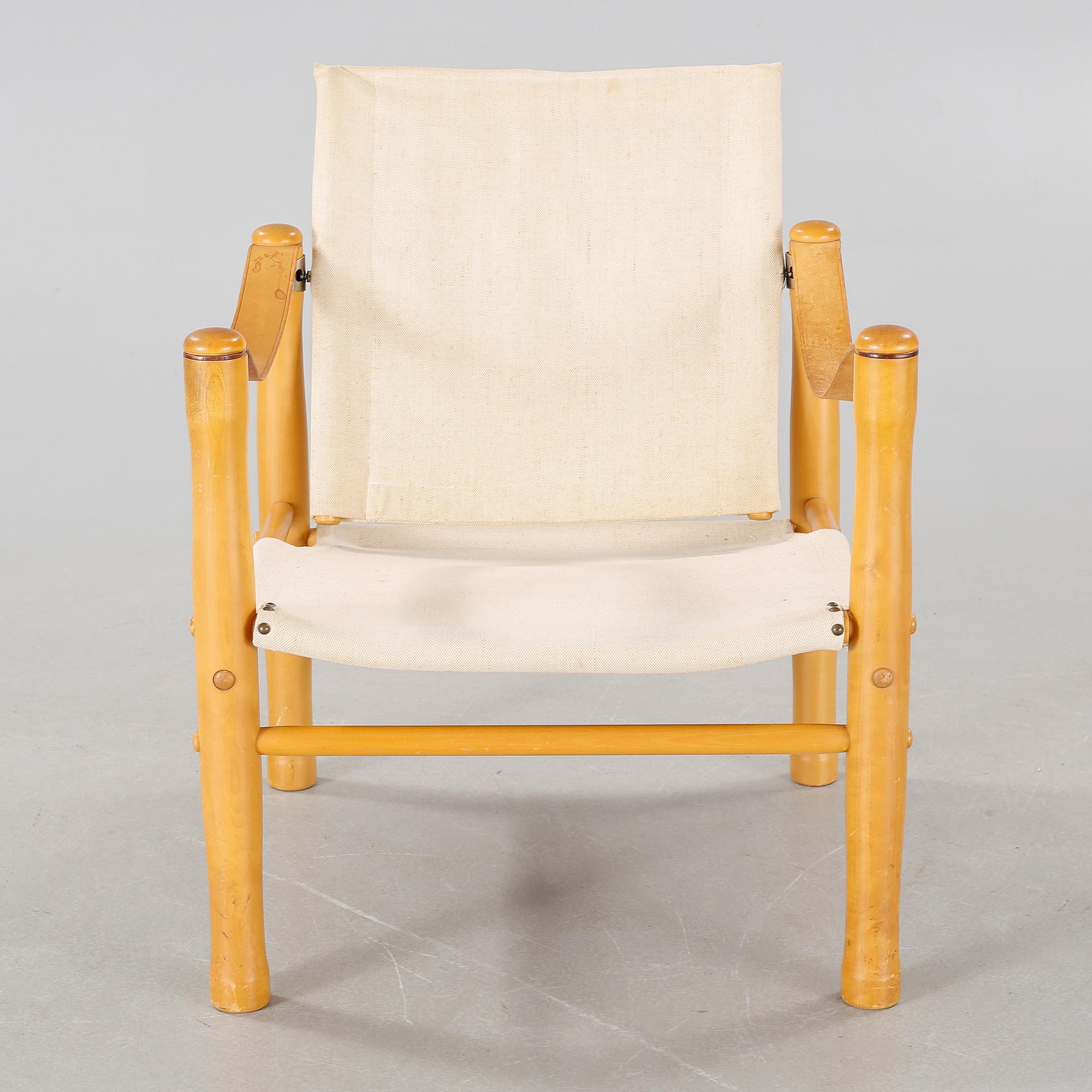 A safari chair by Elias Svedberg for NK Triva-series, second half of the 20th century.