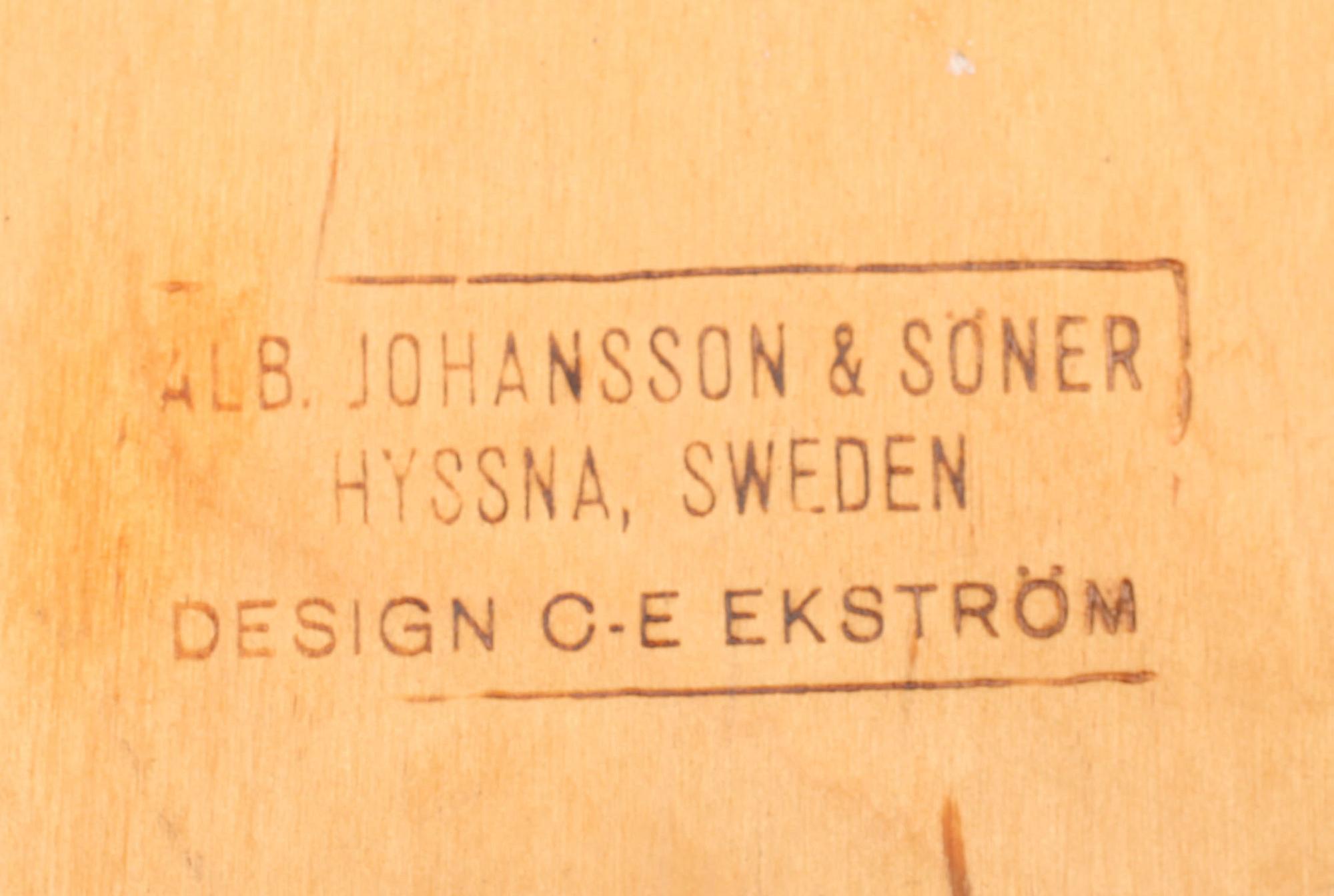 STOLAR, 4st. O E Ekström, Alb. Johansson & söner, Hyssna. 1950-tal.
