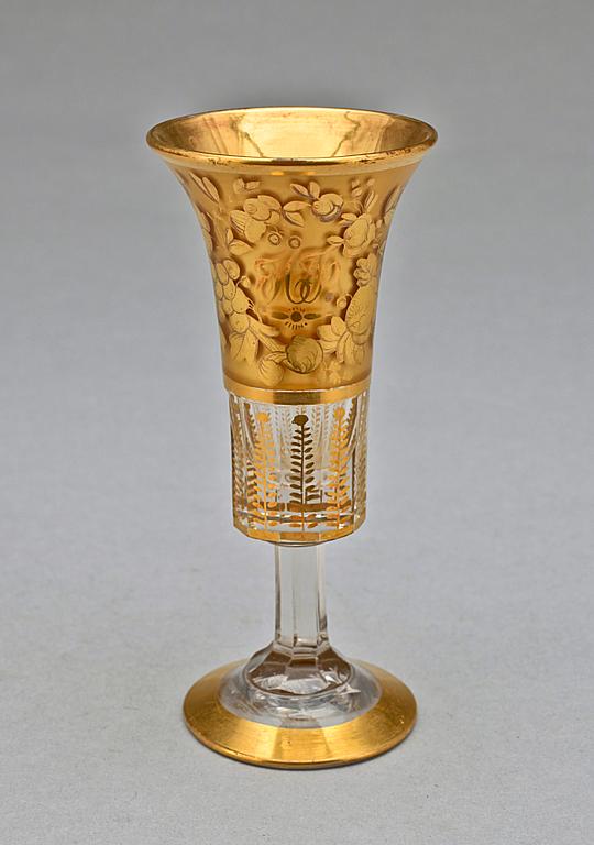 CHAMPAGNEGLAS, empire, Ryssland, 1800-talets första hälft.