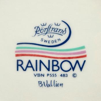 Bertil Vallien, servis "Rainbow" 51 dlr Rörstrand sent 1900-tal porslin.