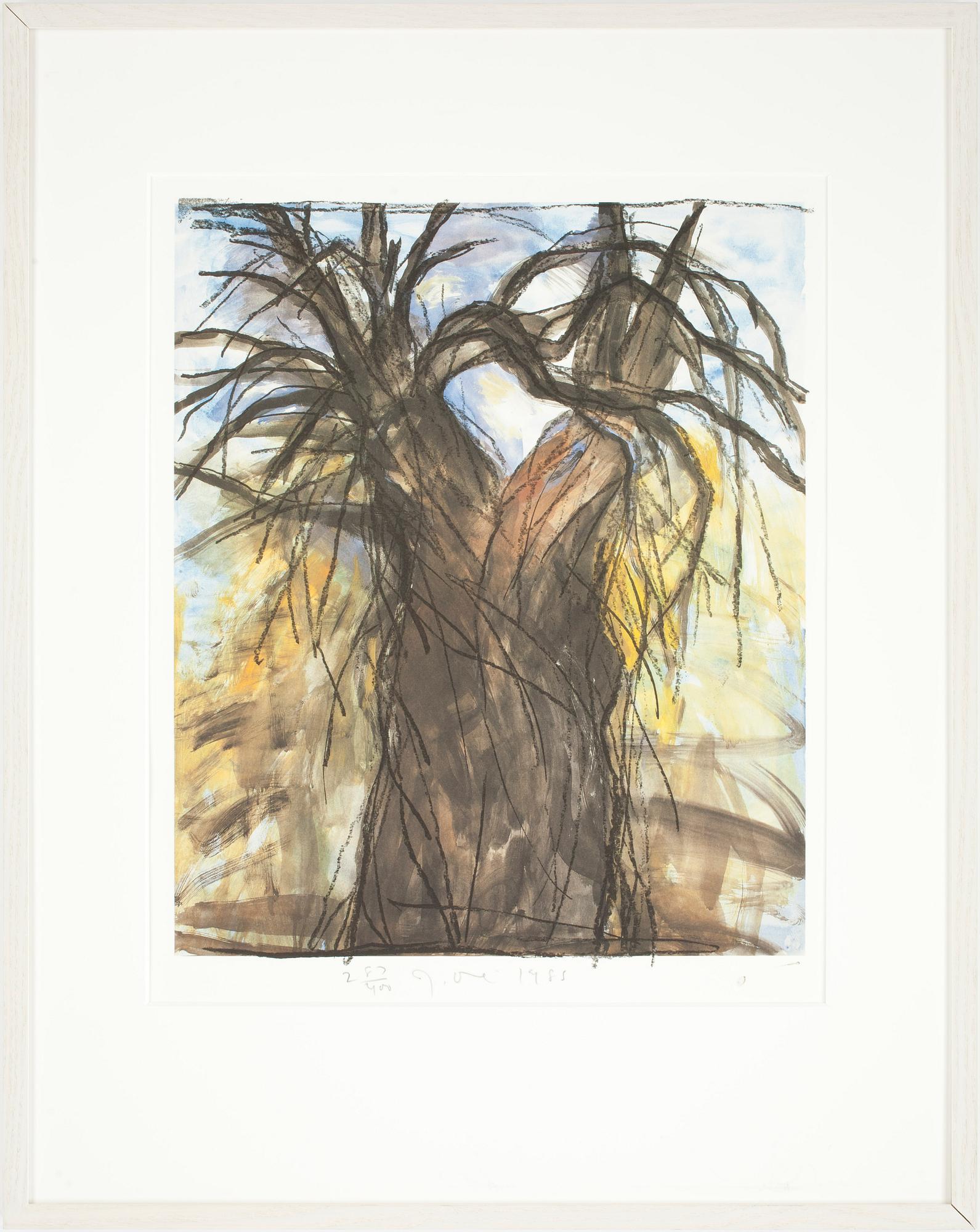 JIM DINE, färglitografi. Sign och numr. Daterad 1985.
