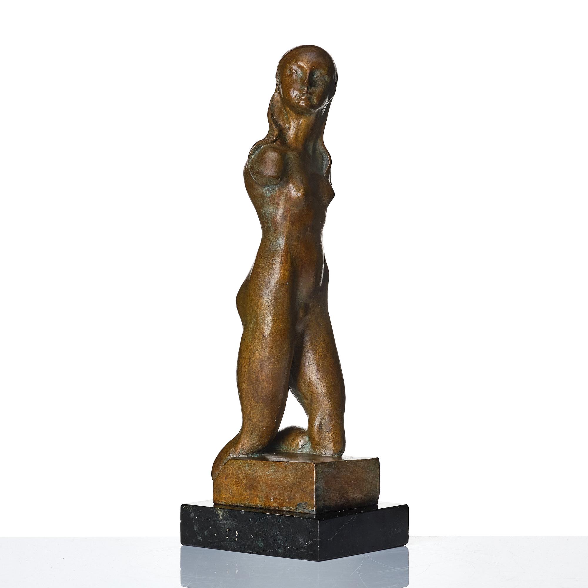 Gunnar Nilsson, sculpture. Signed with monogram. Bronze, height 42.5 cm.