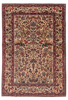 483. A semi-antique Qum carpet, Central Persia, c. 312 x 215 cm.