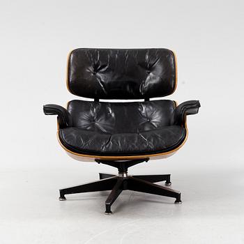 Charles & Ray Eames, a rosewood 'Lounge Chair' Herman Miller, 1960's/70's.