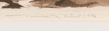 Tuulikki Pietilä, akvatint, signed and dated 1946, numbered tpl'a 35/40.