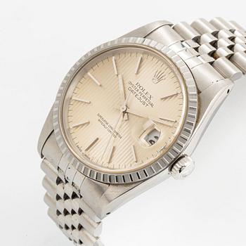 Rolex, Oyster Perpetual, Datejust, "Tapestry Dial", wristwatch, 36 mm.