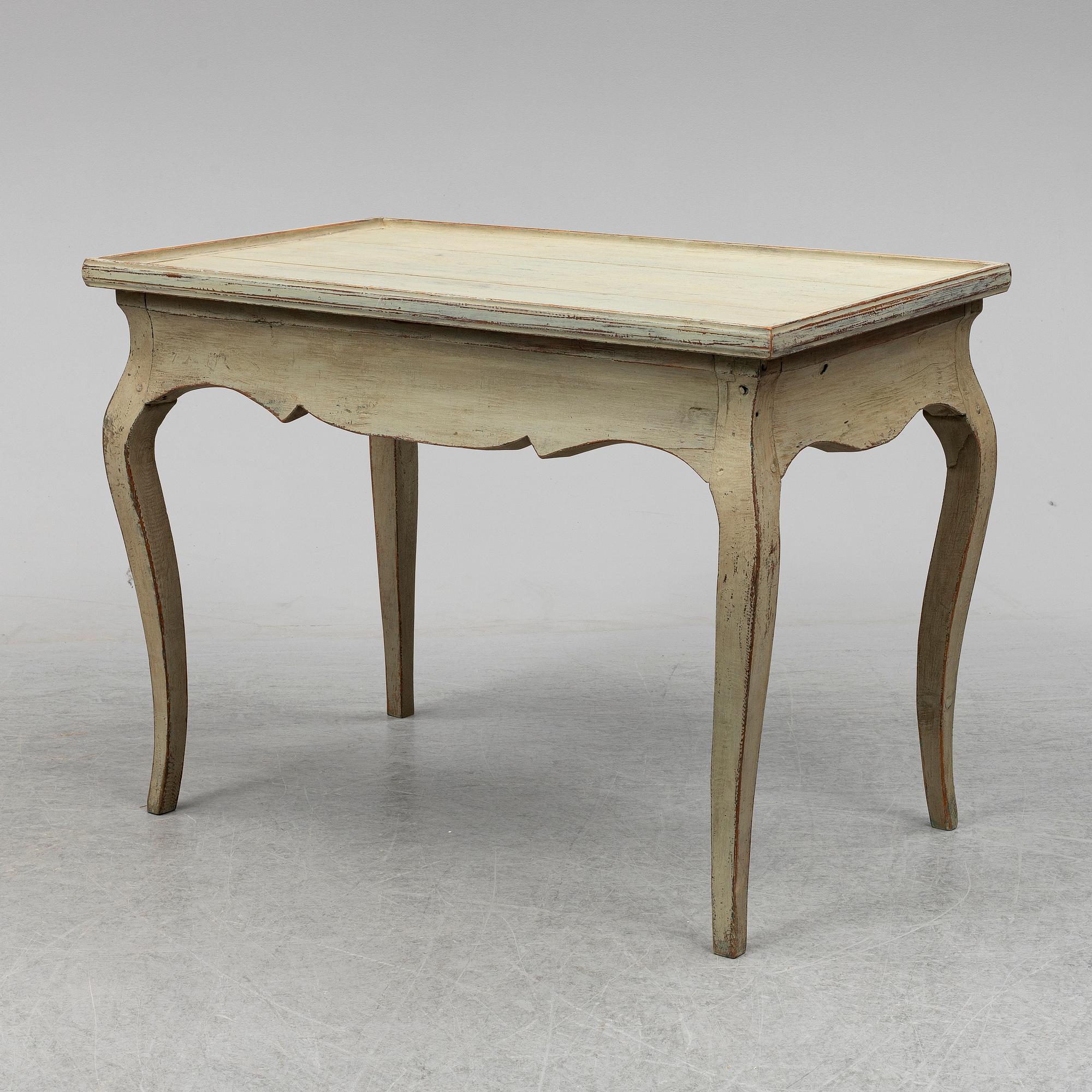 A Rococo table, 18th Century.