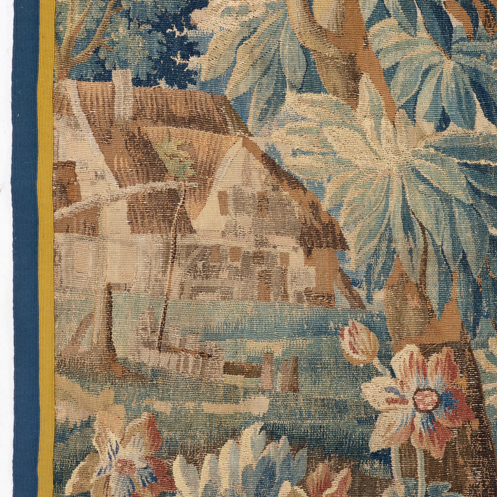 Vävd tapet, "Verdure", gobelängteknik, ca 295 x 168 cm, Flandern, 1700-talets förra hälft.