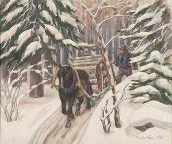 Marcus Collin, Timmerlast i vinterskog.