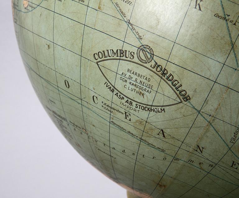 JORDGLOB, 1900-tal. Columbus Jordglob.