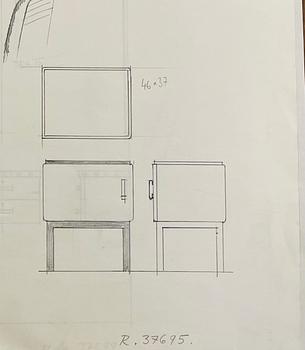 Axel Einar Hjorth, a pair of "Svea" bedside tables, Nordiska Kompaniet, 1934.