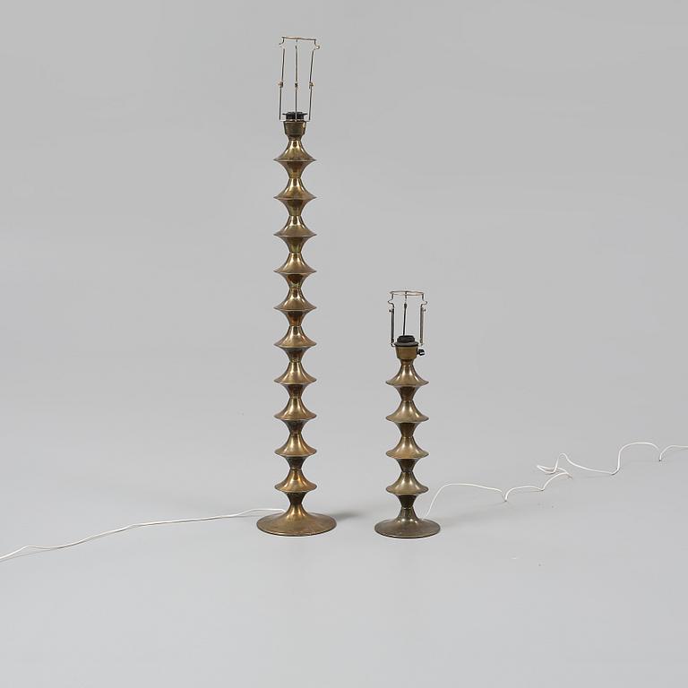 GOLVLAMPA samt BORDSLAMPA, Elite AB, 1900-talets andra hälft.