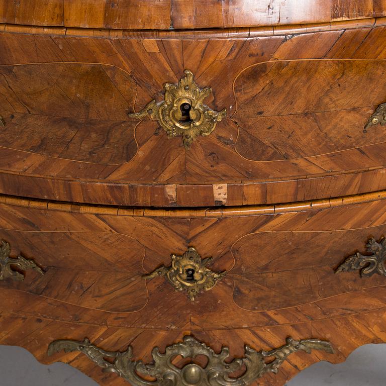 A Rococo chest of drawers 18th century.