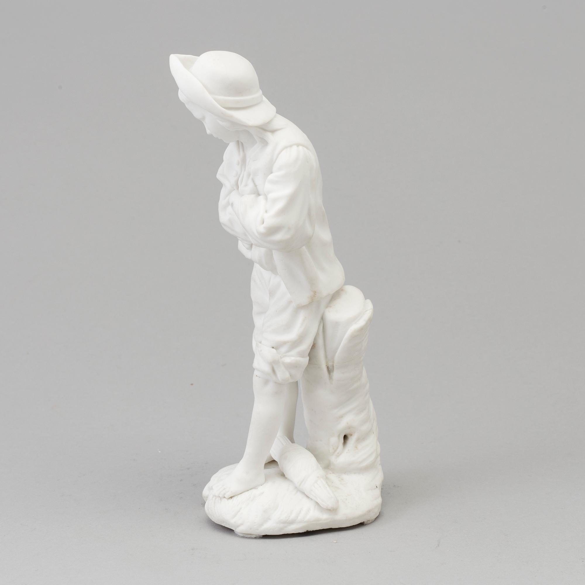 SKULPTUR, biskvi, efter Niderviller, omkring 1900-tal.