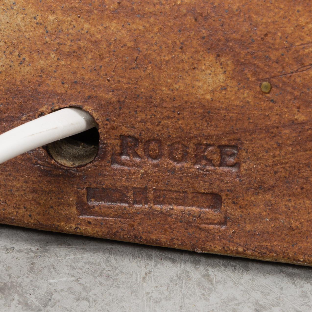 BERNARD ROOKE, a 'Totem' stoneware table/floor lamp, England, 1960's/70's.