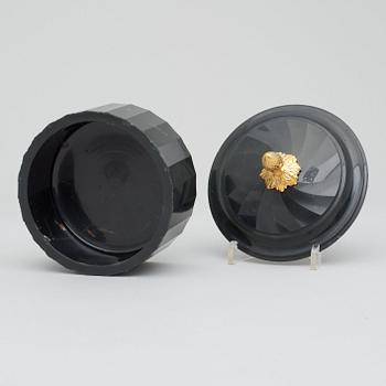 SMÖRASK MED LOCK. Empire, 1800-talets början.