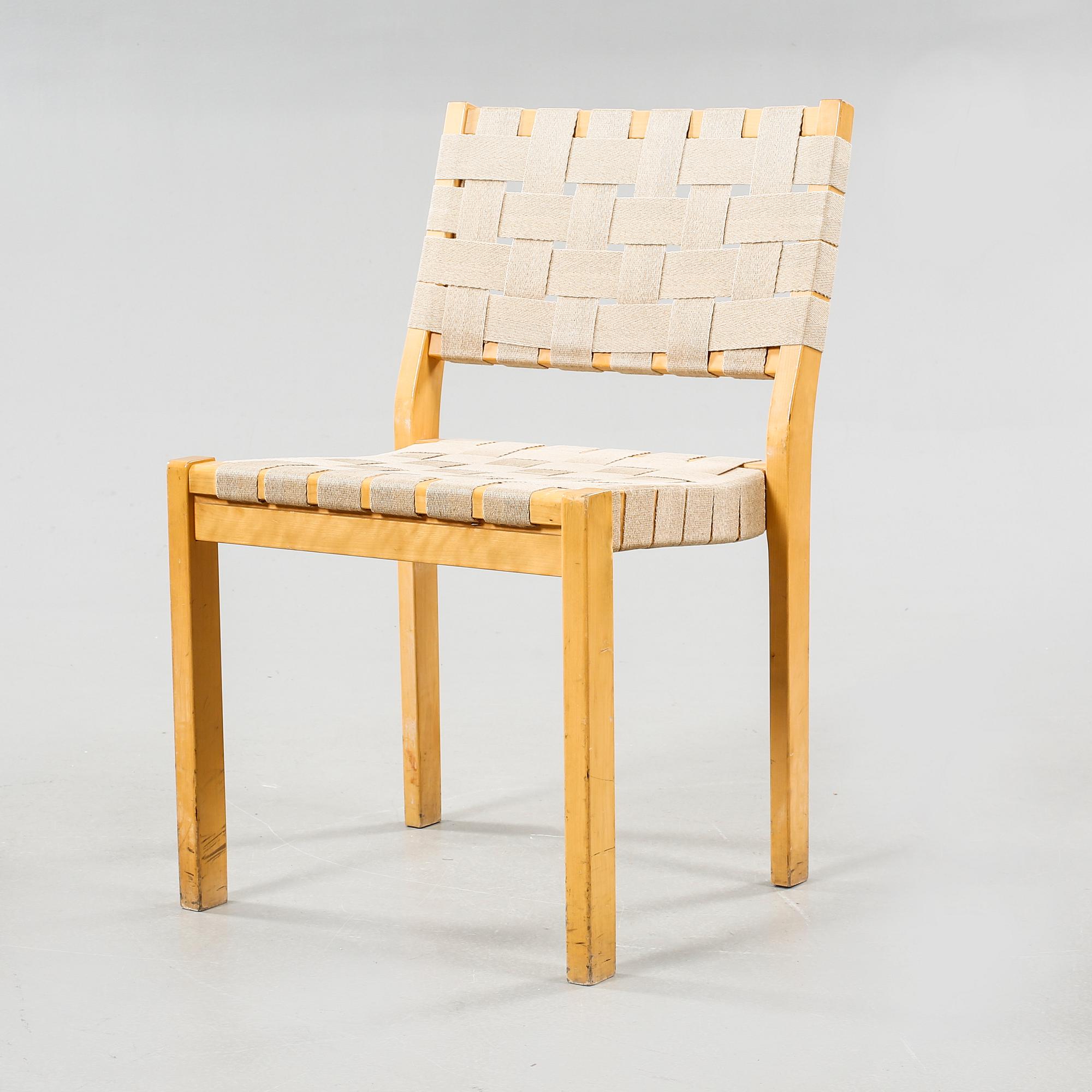 ALVAR AALTO, stolar, 6 st, modell 611, Artek, 1900-talets andra hälft.