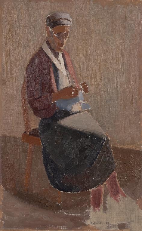 Sigfrid Södergren, Stickande kvinna.