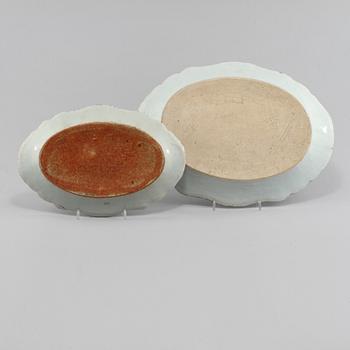 FAT, 2 st, porslin, Kina, 1700-tal.