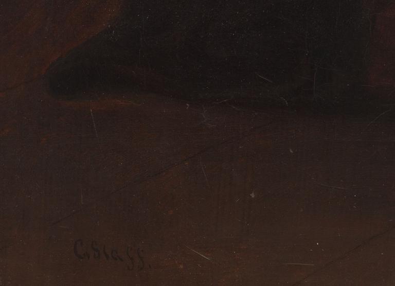 CARL THEODOR STAAF, olja på duk, signerad C. Staff.