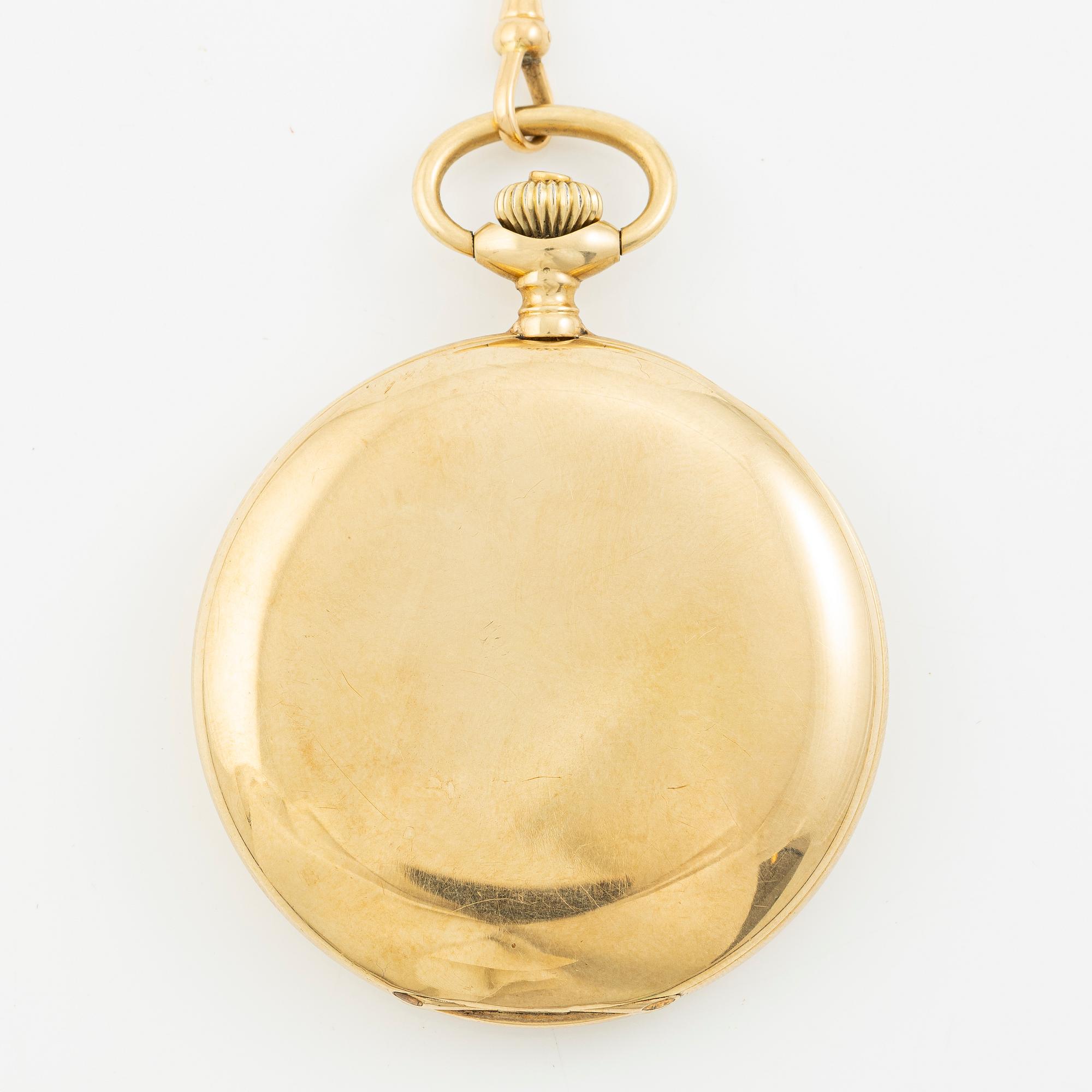 Ulysse Nardin, pocket watch, hunter, 52 mm.