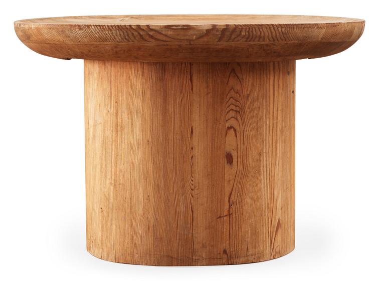 An Axel Einar Hjorth stained pine 'Utö' table, Nordiska Kompaniet Sweden 1930's.