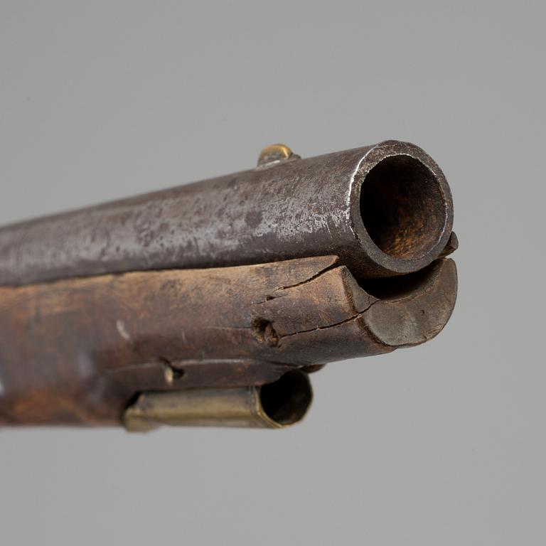 PERCUSSION LOCK PISTOL, early 19th century.