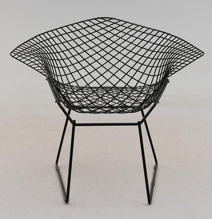 FÅTÖLJ, "Diamond Chair", Harry Bertoia, 1900-talets andra hälft.