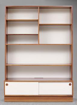 A Finn Juhl palisander and grey painted bookcase cabinet by Bovirke 1960's.