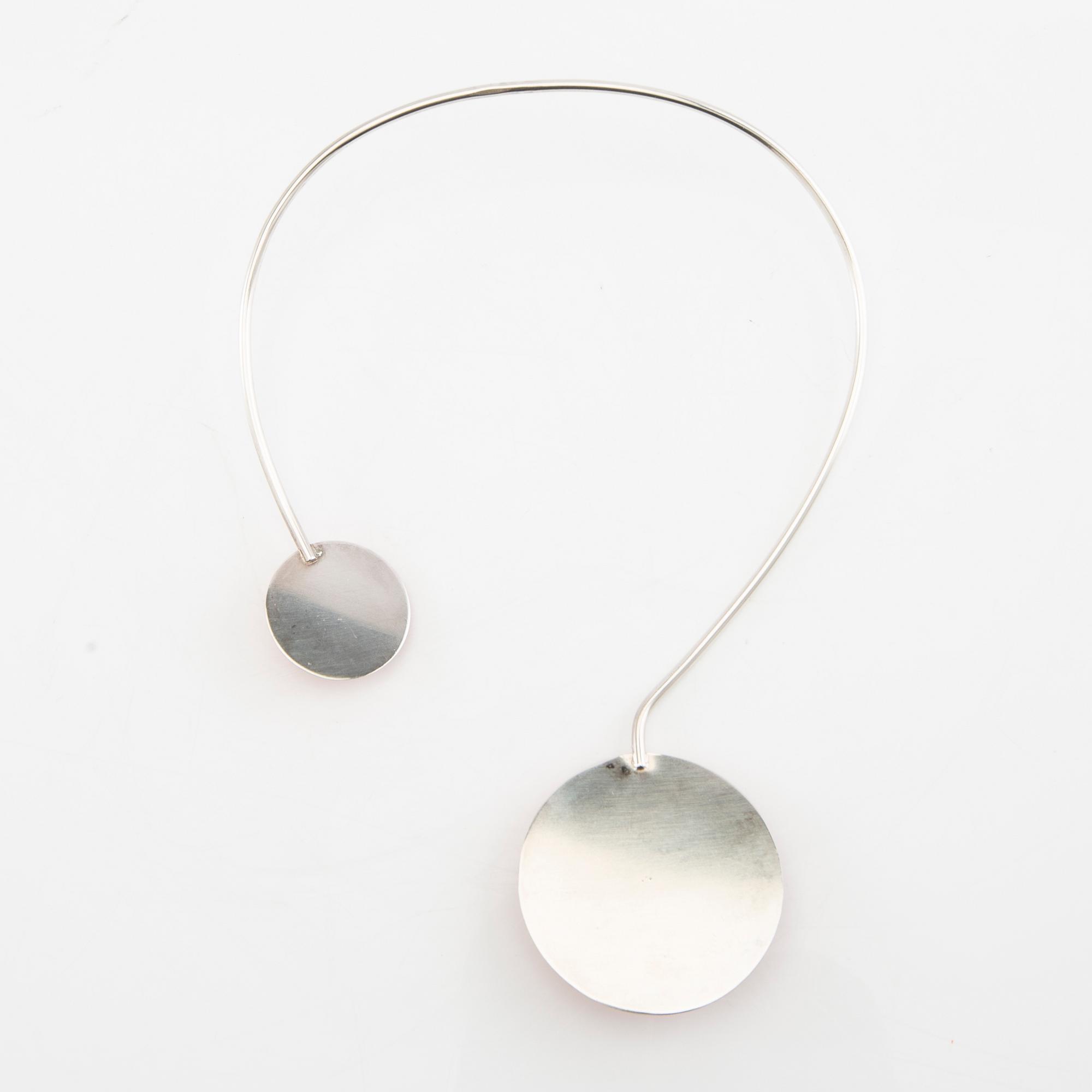 Atelier Borgila, necklace silver and likely acrylic, Stockholm 2004.