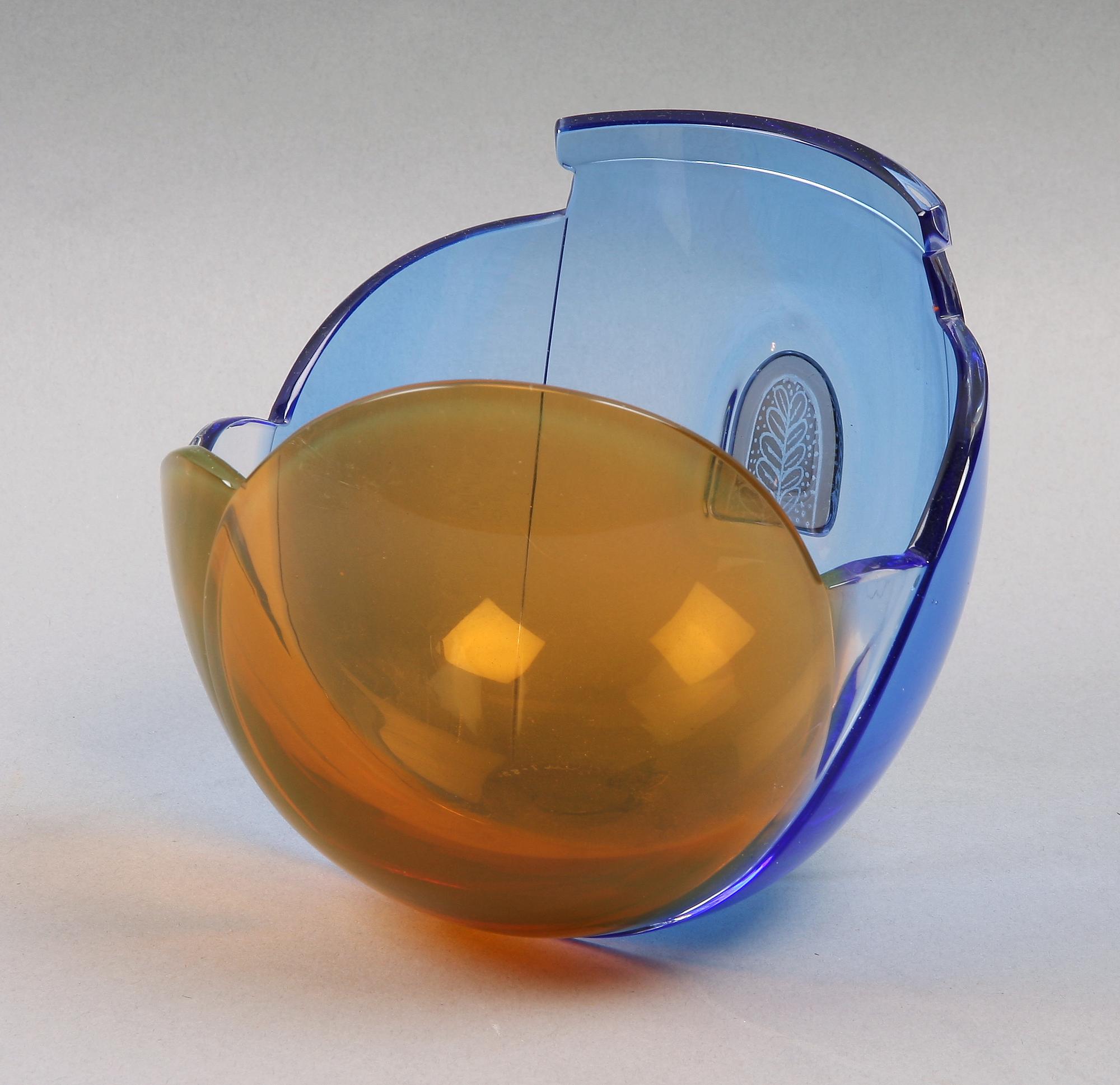 SKÅL, glas. Gunnar Cyrén, Orrefors, -83.