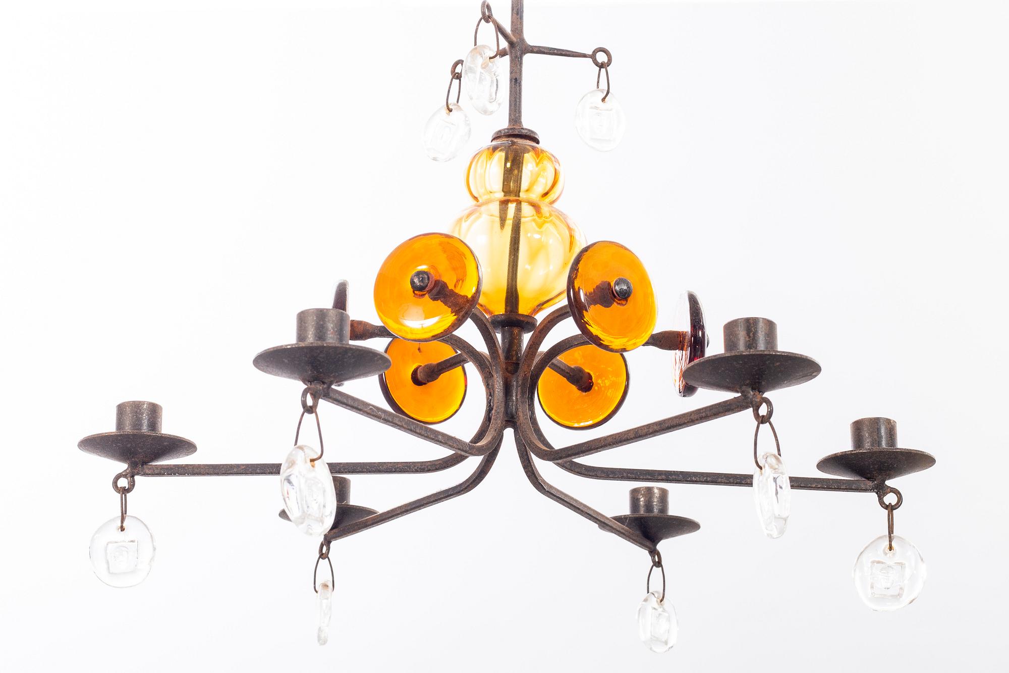 Erik Höglund ljuskrona Boda Smide 1900-talets senare del smide.