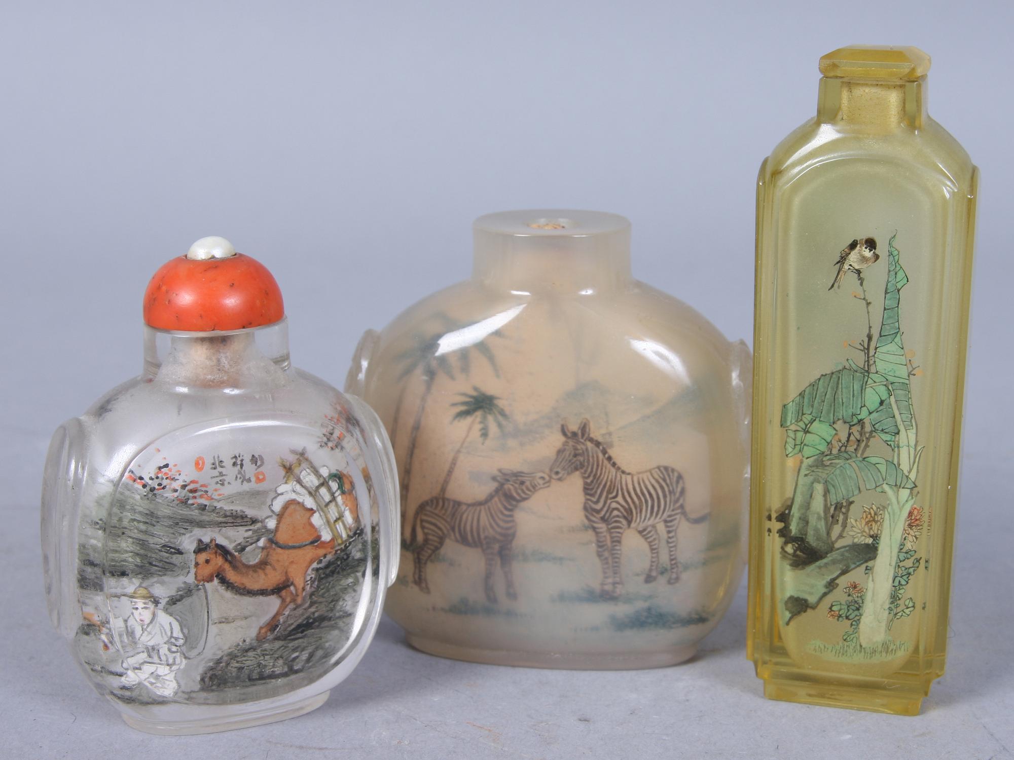 SNUSFLASKOR, 6 st, orientaliska, 1900-tal.