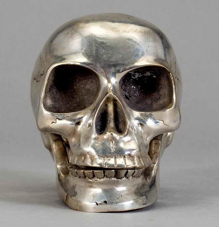 SKULPTUR, försilvrad metall, 1900/2000-tal.