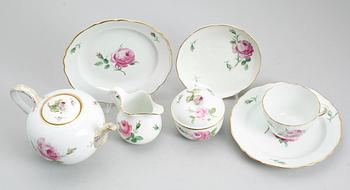 TESERVIS, 19 delar, porslin, Meissen, 1900-talets mitt.