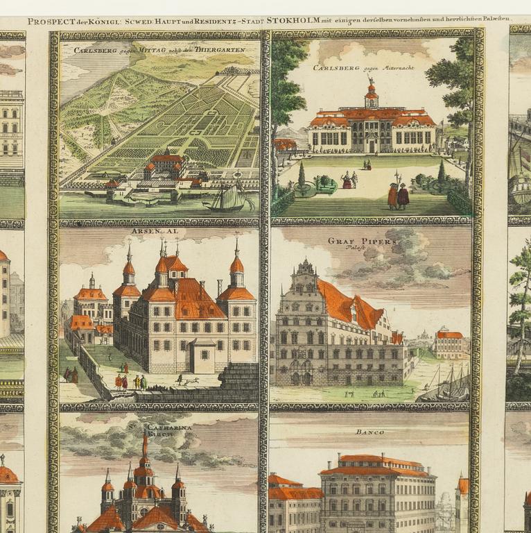 Johann Baptist Homann, Prospect der Konigl: Schwed: Haupt und Residenz-Stadt Stokholm".