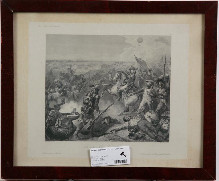 GRAVYRER, 5 st. 1800-tal.