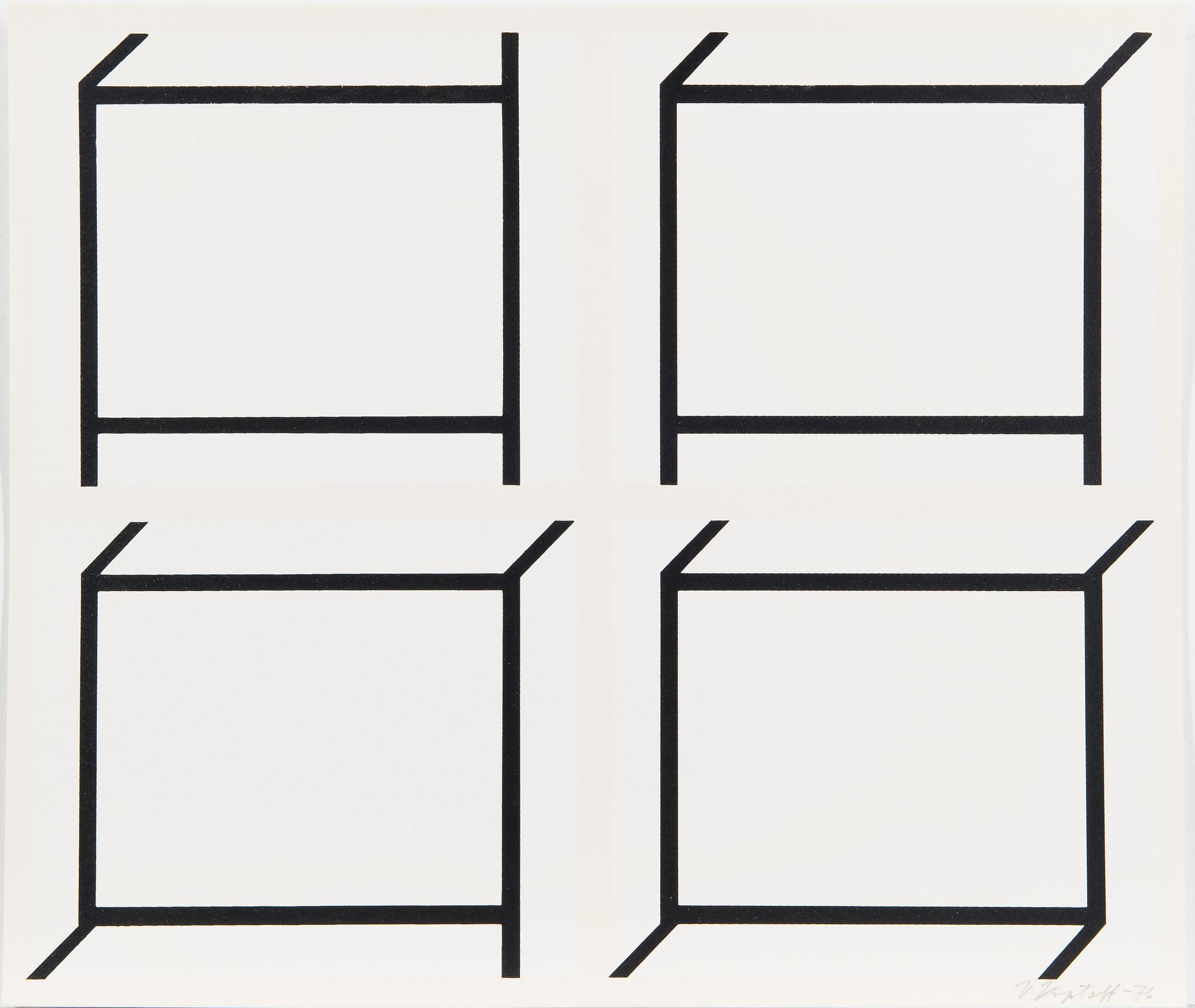 PORTFOLIO WITH SIX SERIGRAPHS, signed.
